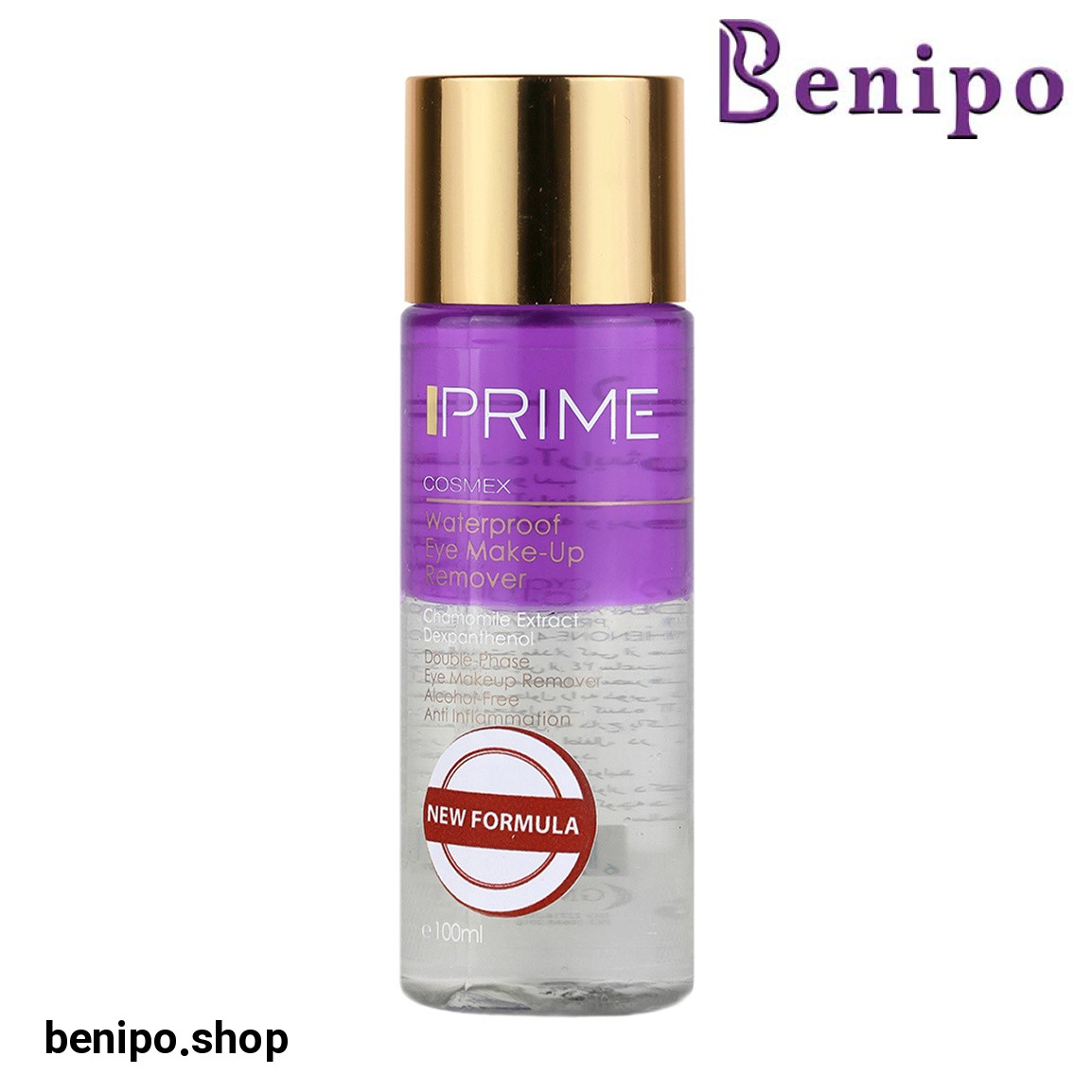 پاک کننده آرایش چشم دو فاز ضدالتهاب و فاقد الکل 100میل