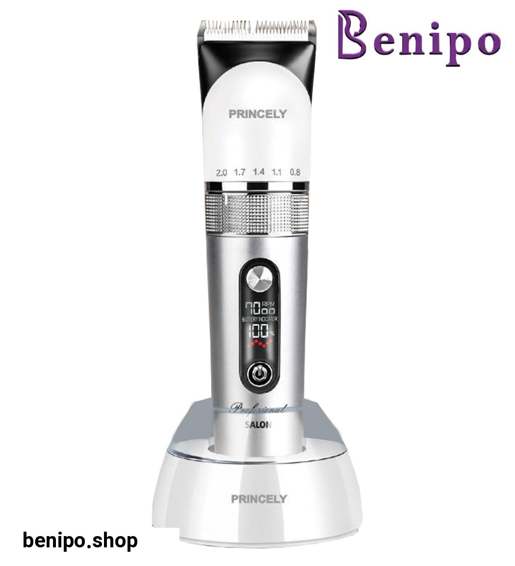 ماشین اصلاح دیجیتال با پایه شارژ مدل SA470/2S سفید