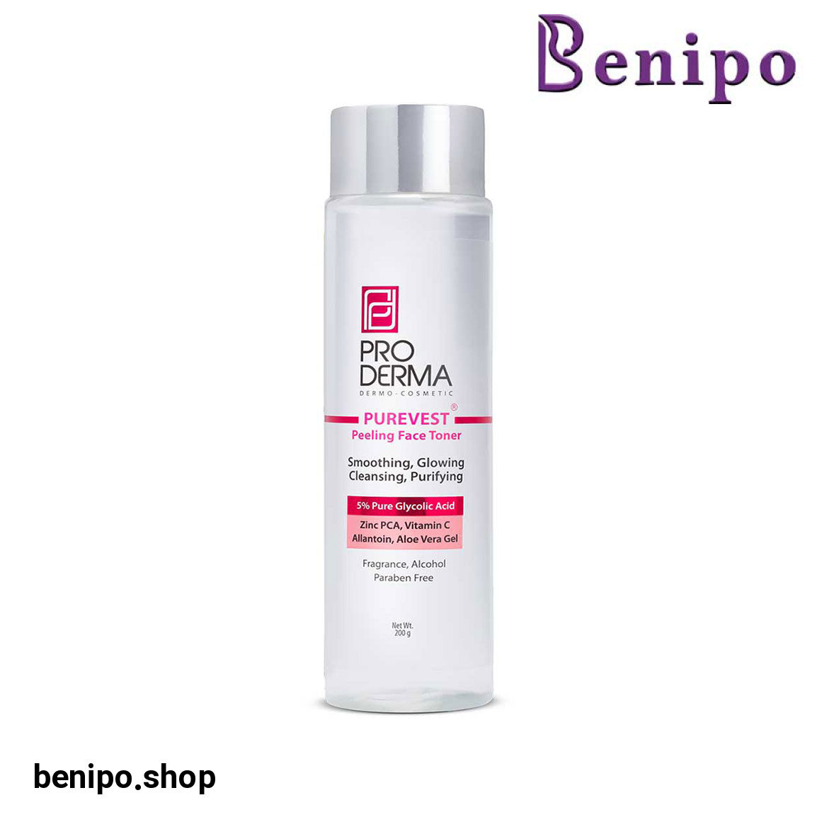 تونر لایه بردار صورت سری Purevest وزن 200 گرم