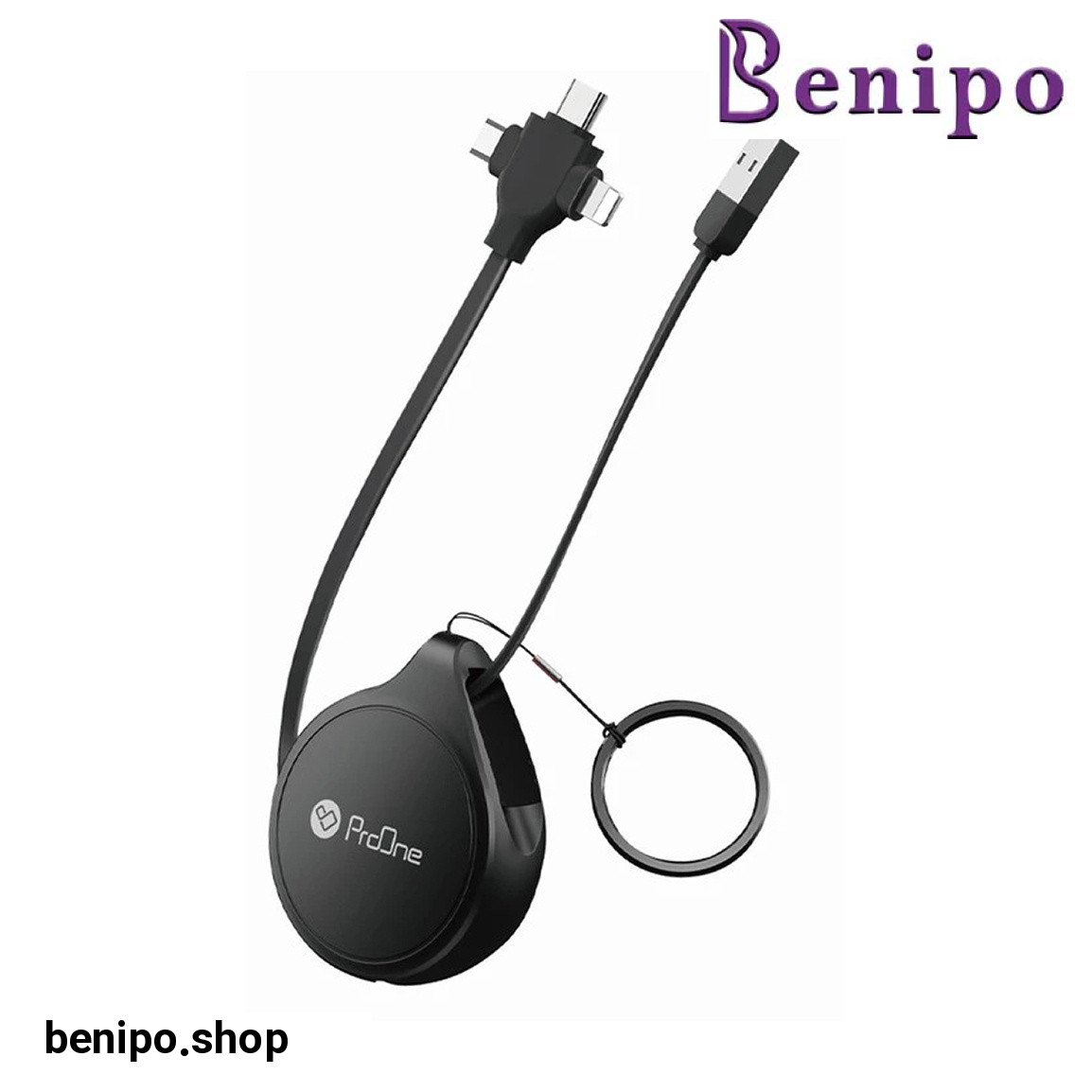 کابل تبدیل USB به USB-C و microUSB و لایتنینگ مدل PCC108R