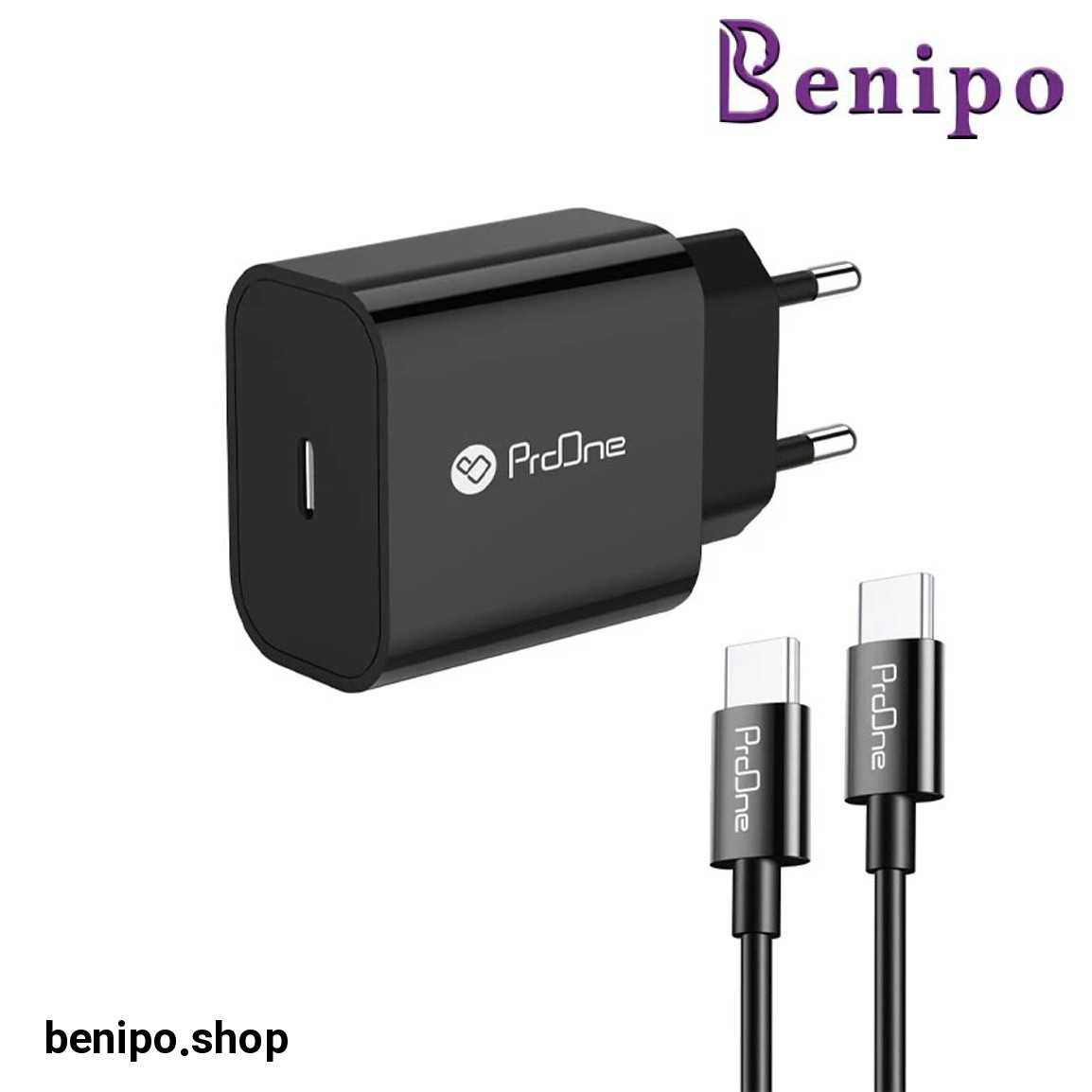 شارژر دیواری مدل PWC501 به همراه کابل USB-C