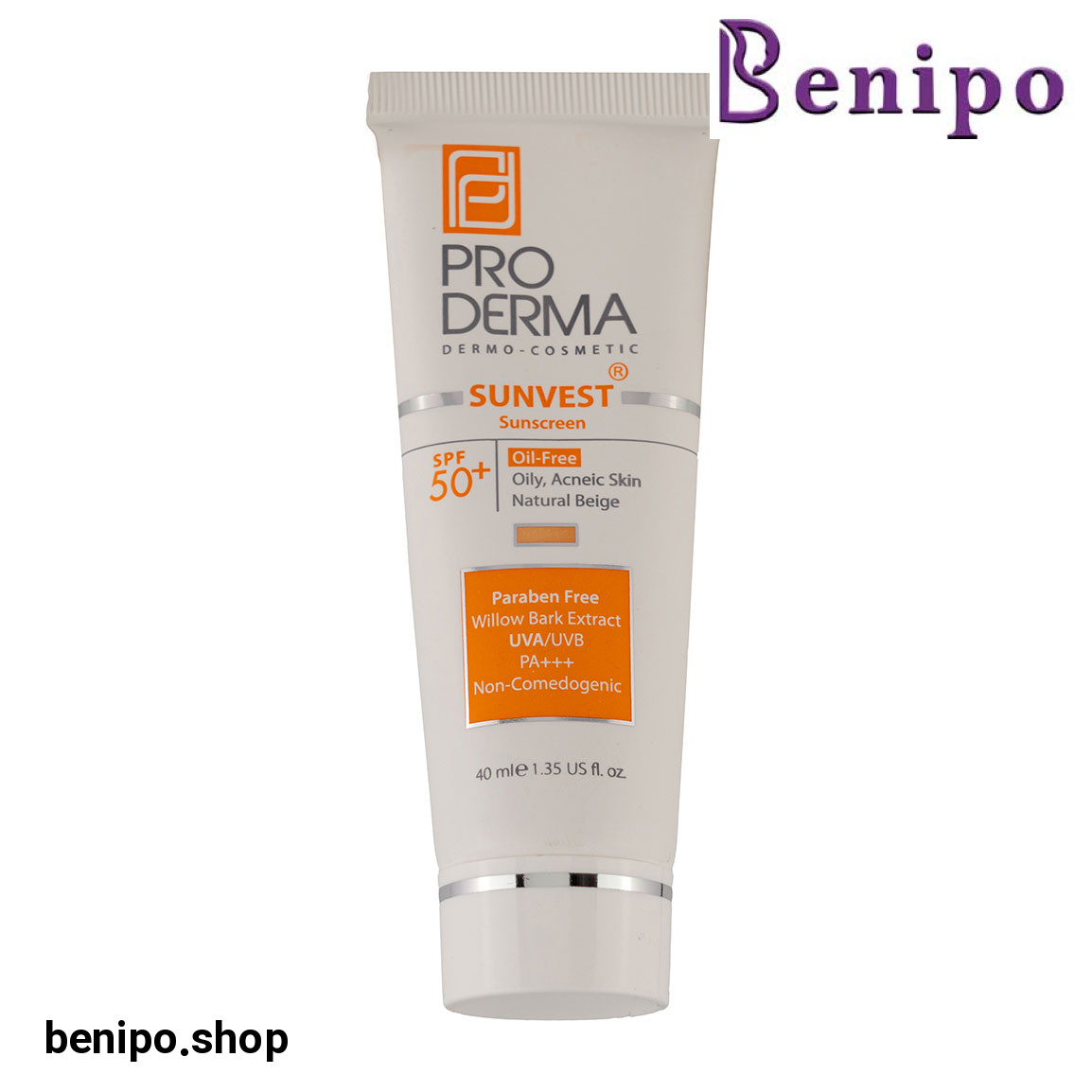 کرم ضد آفتاب فاقد چربی اس پی اف 50 حجم 40 میل