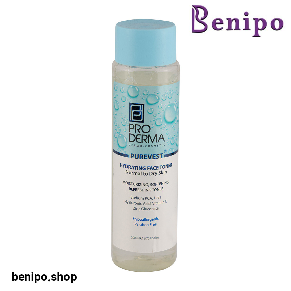 تونر آبرسان مدل Purvest مناسب پوست معمولی تا خشک حجم 200 میلی لیتر