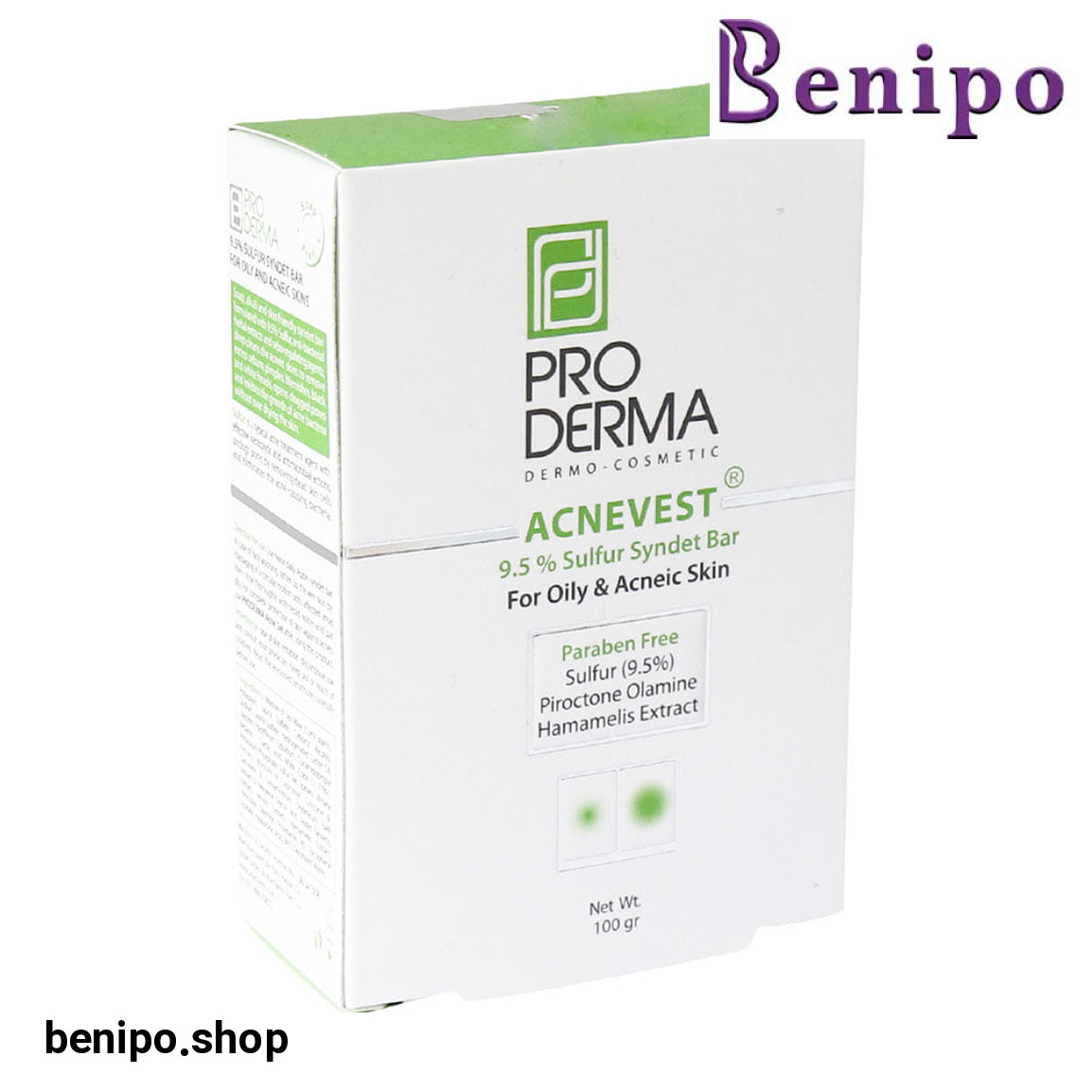 پن مناسب برای پوست های چرب و جوشدار حاوی 9.5% گوگرد 100 گرمی