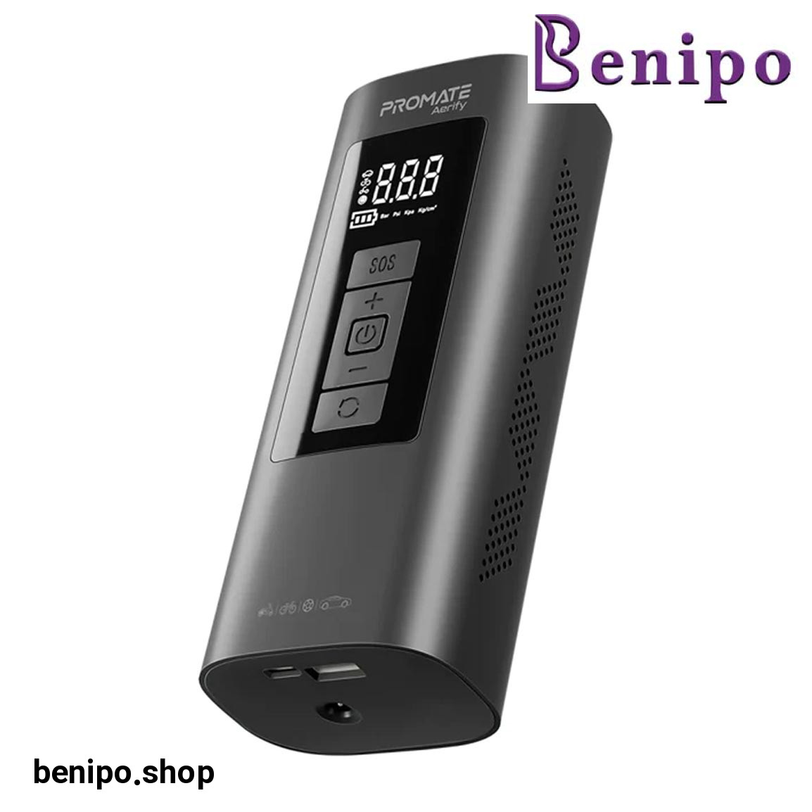 پاوربانک و کمپرسور هوا مدل AERIFY ظرفیت 6000 میلی آمپر