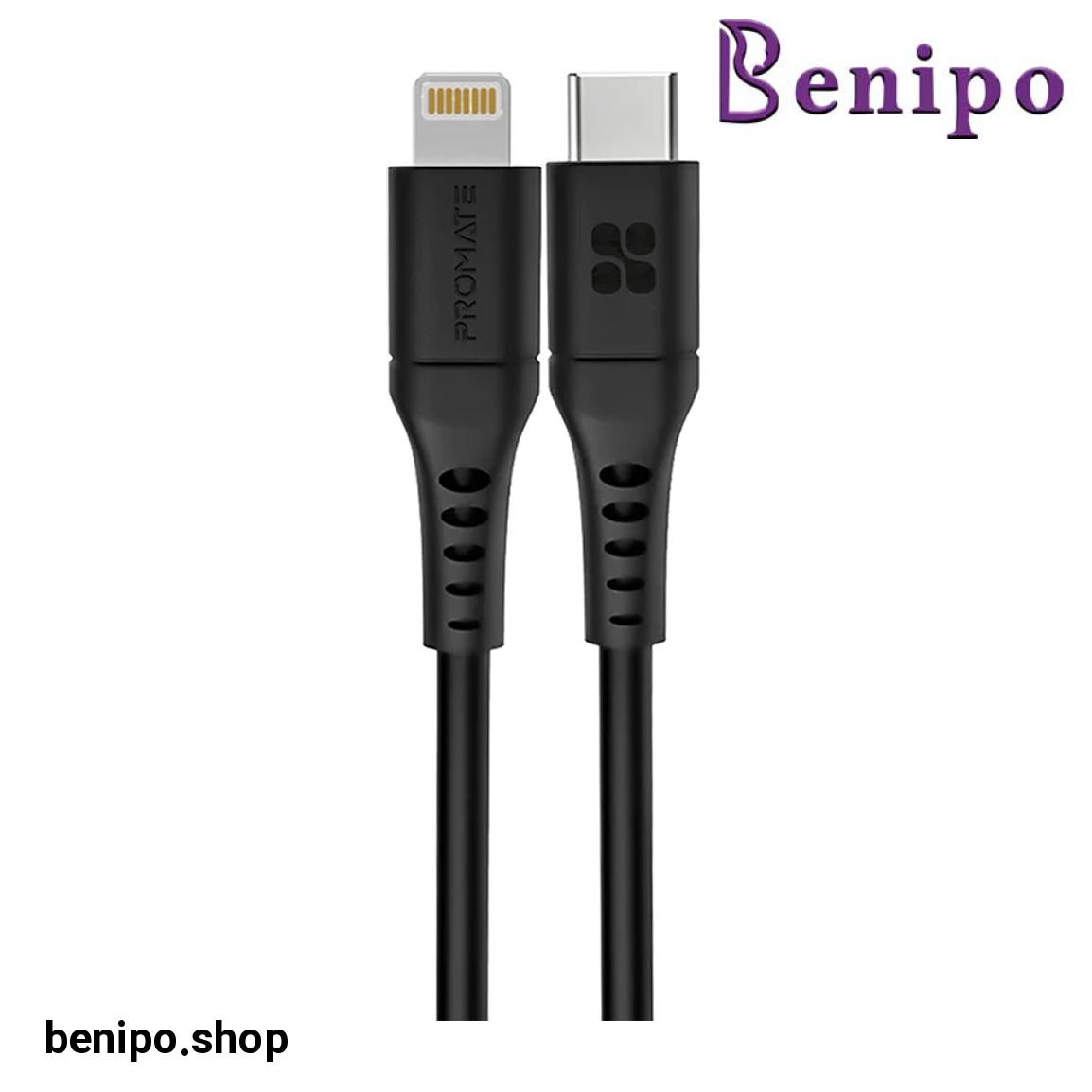کابل USB C به لایتنینگ شارژ سریع مدل POWERLINK