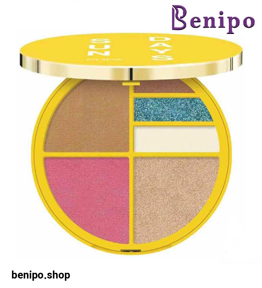 پالت آرایش صورت و چشم مدل Sun Days