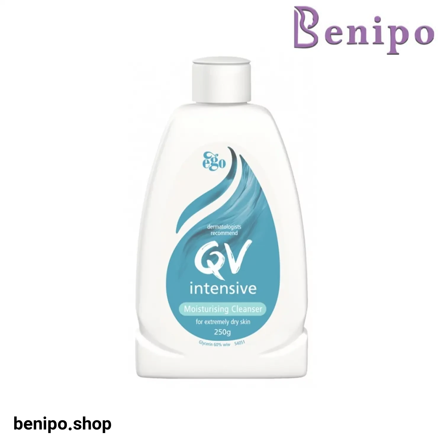 شوینده رطوبت رسان پوست خشک و اگزمایی کیووی intensive