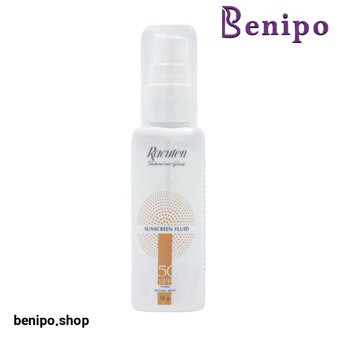 ضد آفتاب فلوئیدی رنگی با SPF50 مناسب پوست چرب وزن 50 گرم