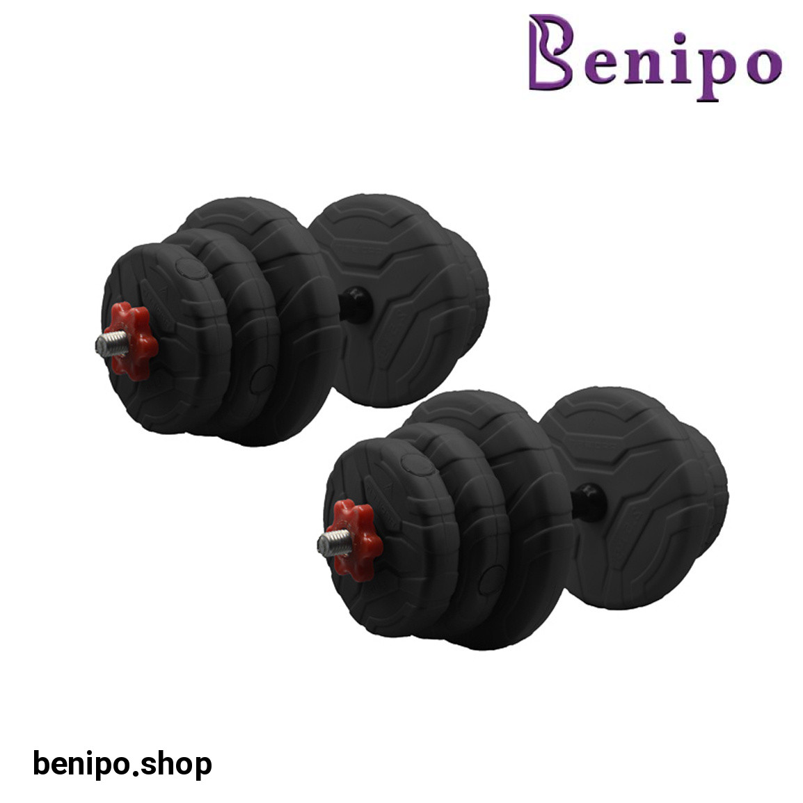 دمبل متغیر 1 تا 6 کیلوگرم بسته دو عددی