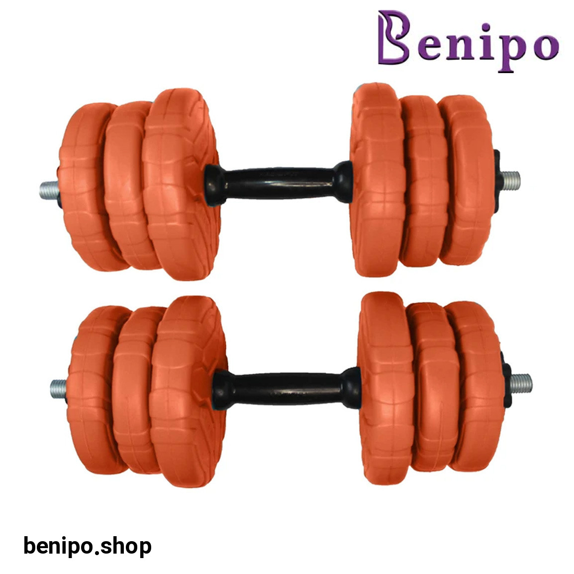دمبل مدل DVPO-7-Mix1 وزن 7 کیلو گرم بسته 2 عددی