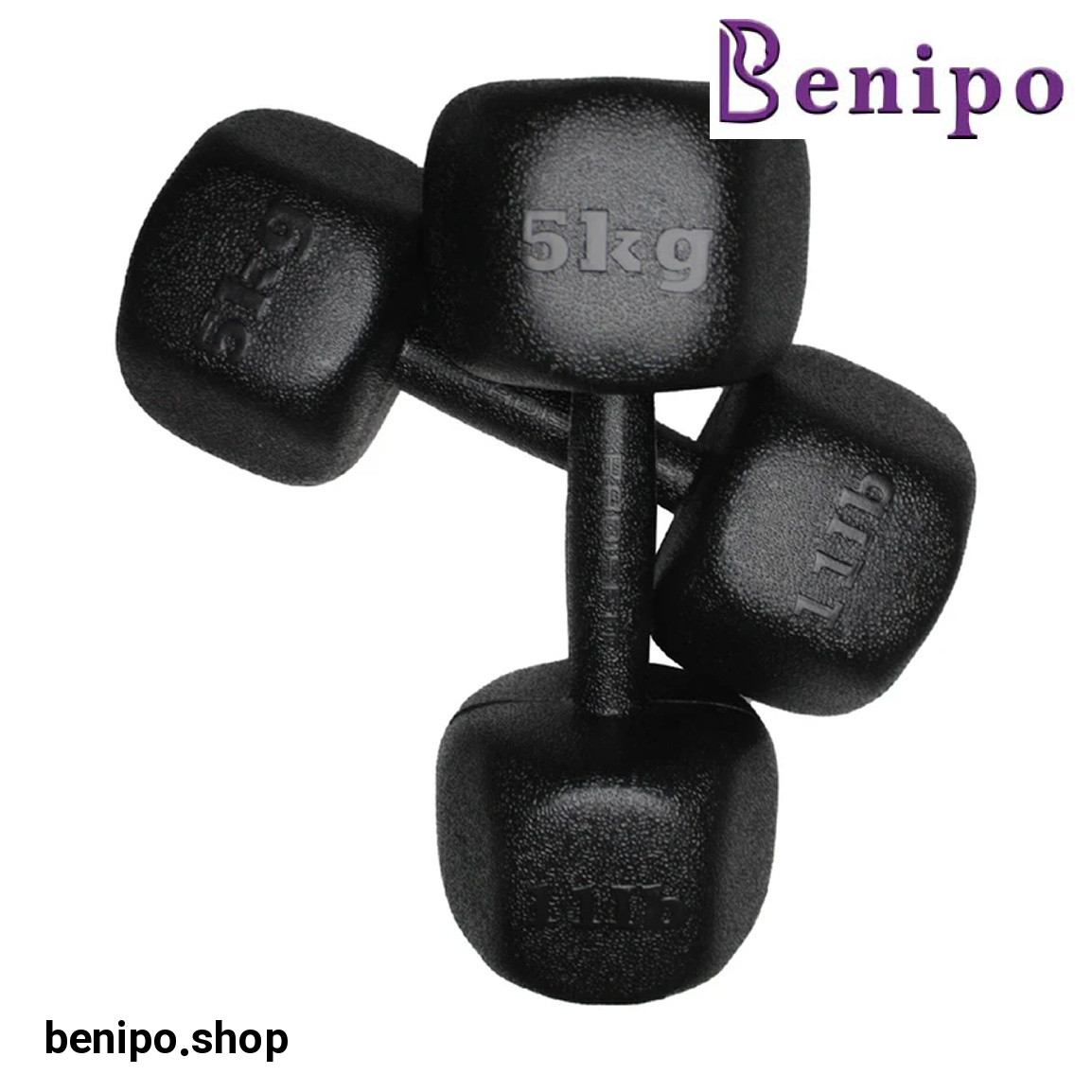 دمبل مدل RPHF-5000 وزن 5 کیلو گرم بسته 2 عددی