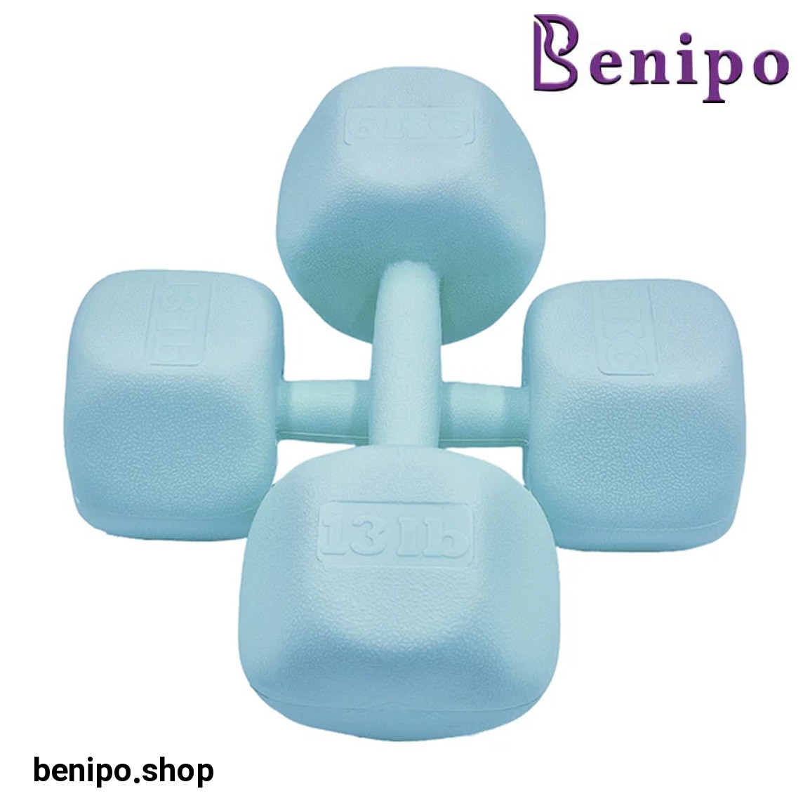 دمبل مدل RPHF-6000-1625 وزن 6 کیلو گرم بسته 2 عددی