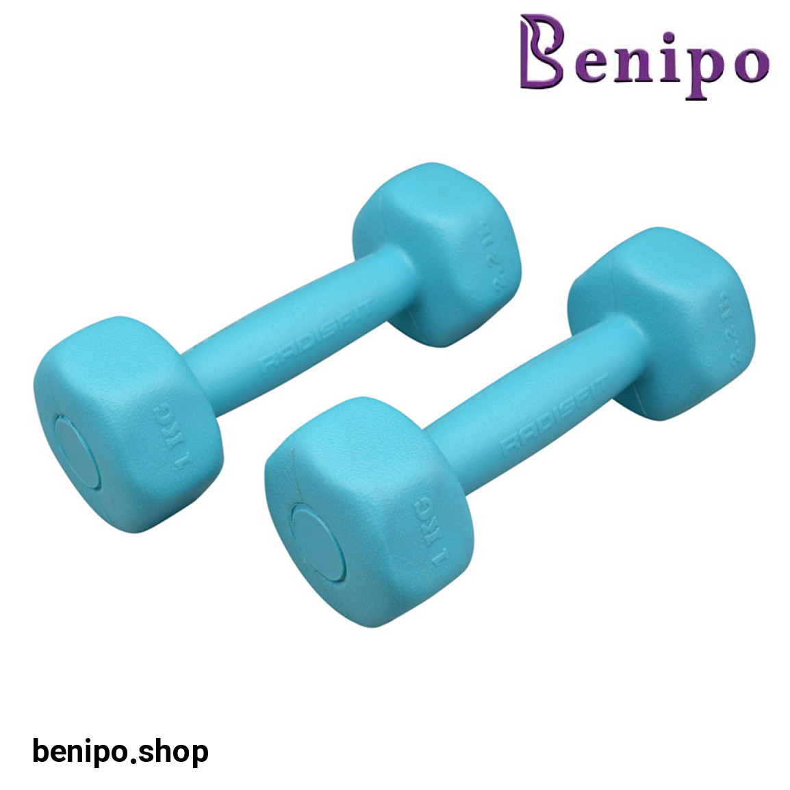 دمبل مدل Six- Sided وزن 1 کیلوگرم بسته دو عددی