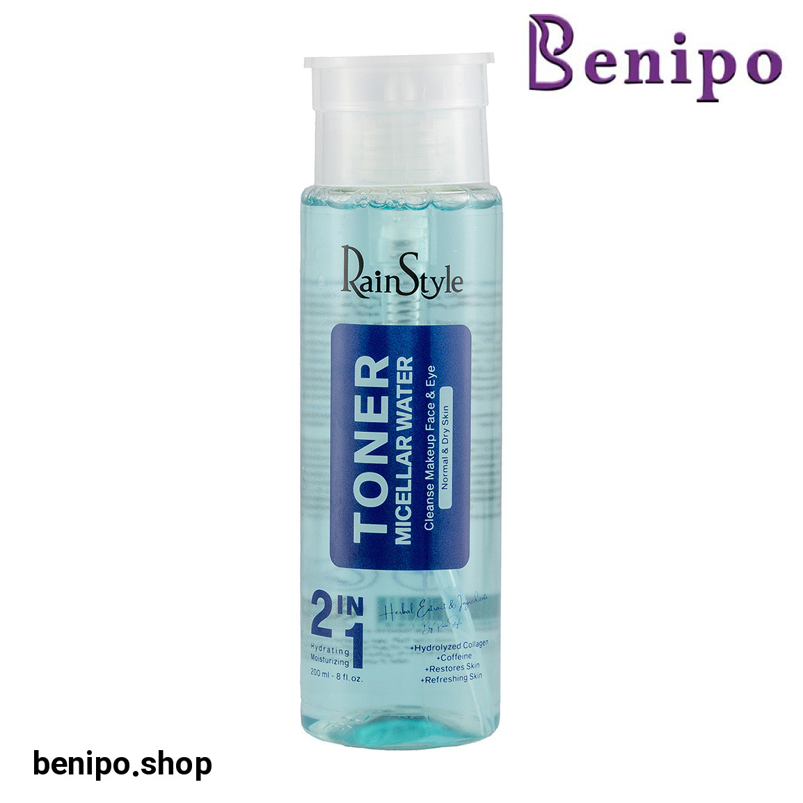 محلول پاک کننده مناسب پوست معمولی تا خشک حجم 200 میلی لیتر