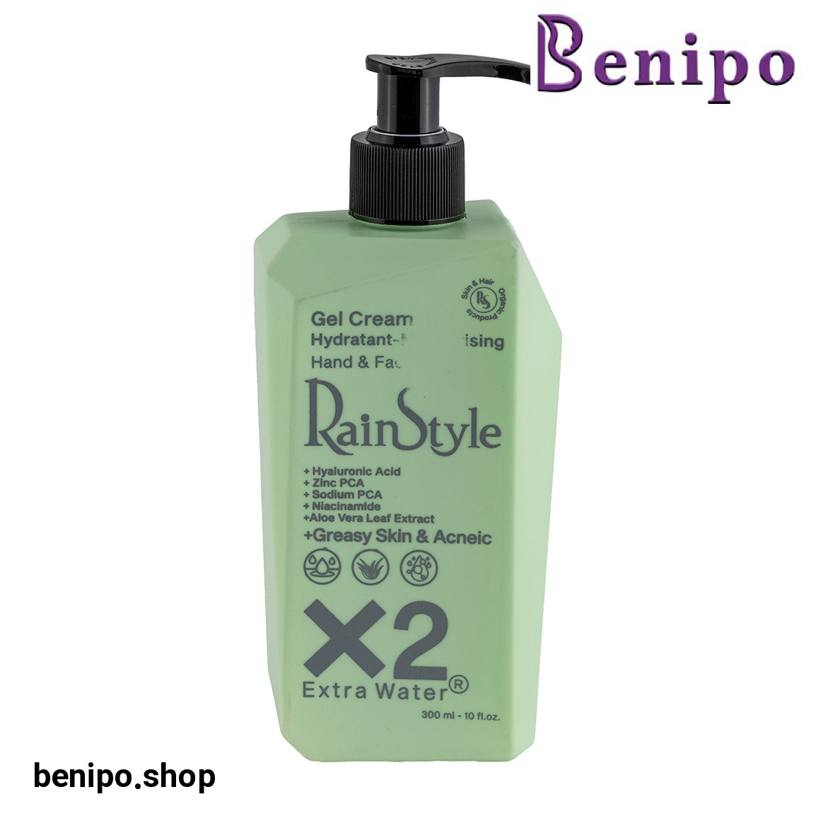 ژل کرم آبرسان مناسب پوست چرب حجم 300 میلی لیتر