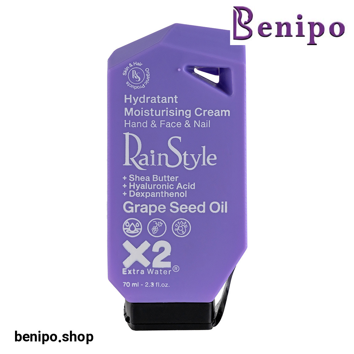 کرم آبرسان حاوی روغن هسته انگور مناسب انواع پوست حجم 70 میلی لیتر