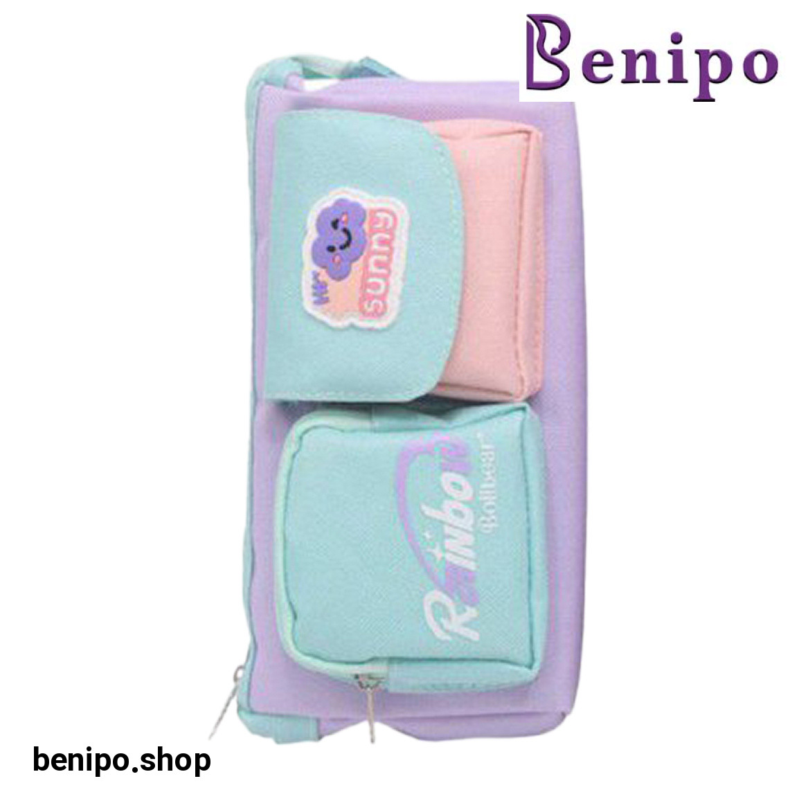 جامدادی کیف دار طرح رنگین کمان کد 554-5