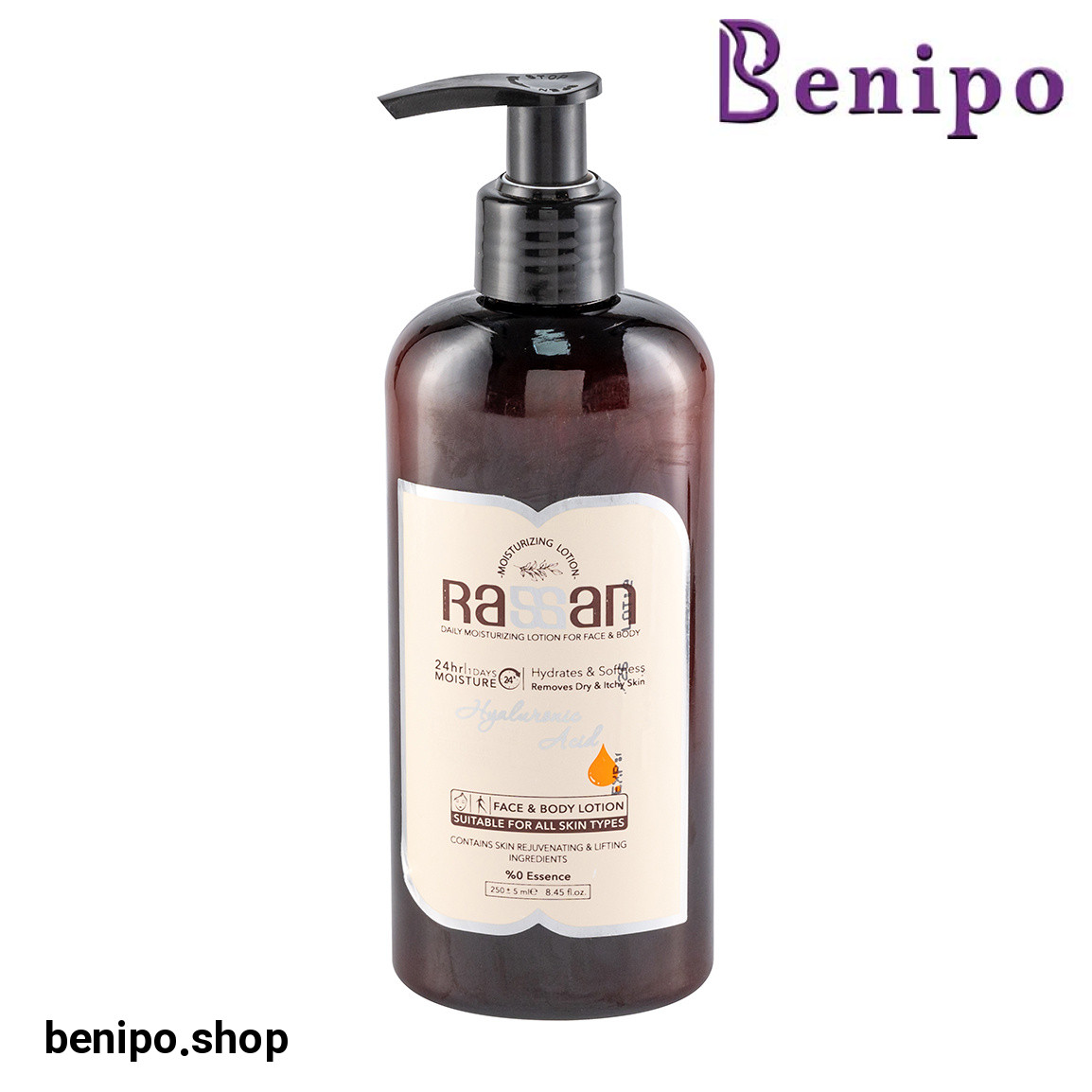 لوسیون صورت و بدن فاقد اسانس حجم 250 میلی لیتر