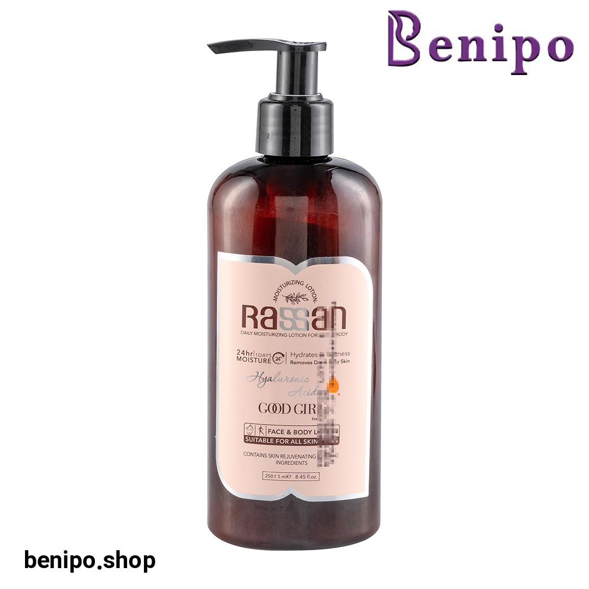 لوسیون صورت و بدن با رایحه گودگرل حجم 250 میلی لیتر