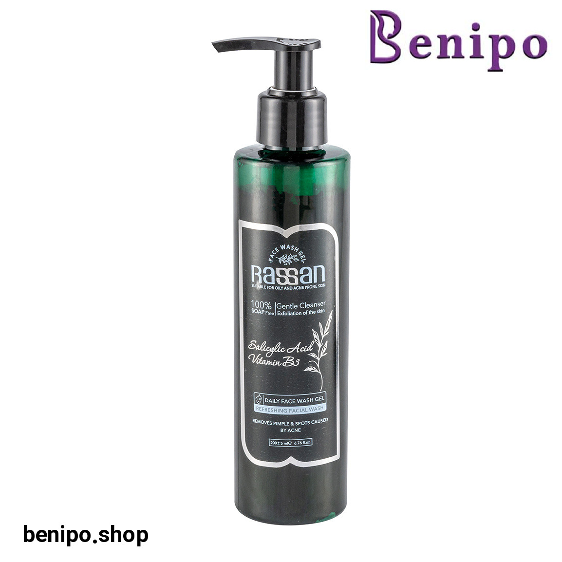 ژل شستشو صورت مدل ضد آلودگی هوا مناسب پوست چرب حجم 200 میلی لیتر