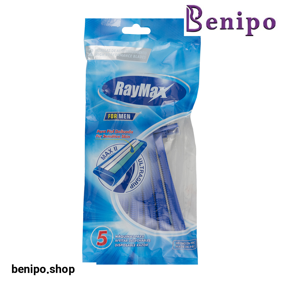 خودتراش دو لبه صابون دار مناسب برای آقایان بسته 5 عددی