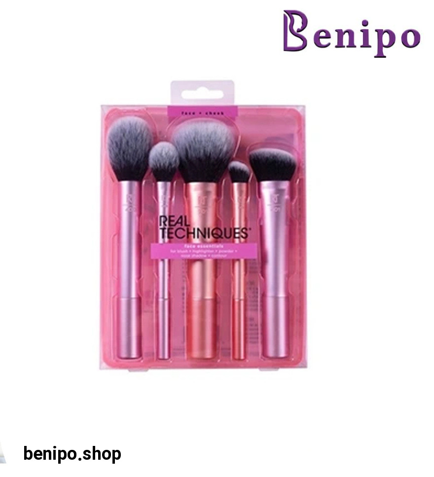 ست براش حرفه ای مخصوص صورت بسته 5 عددی