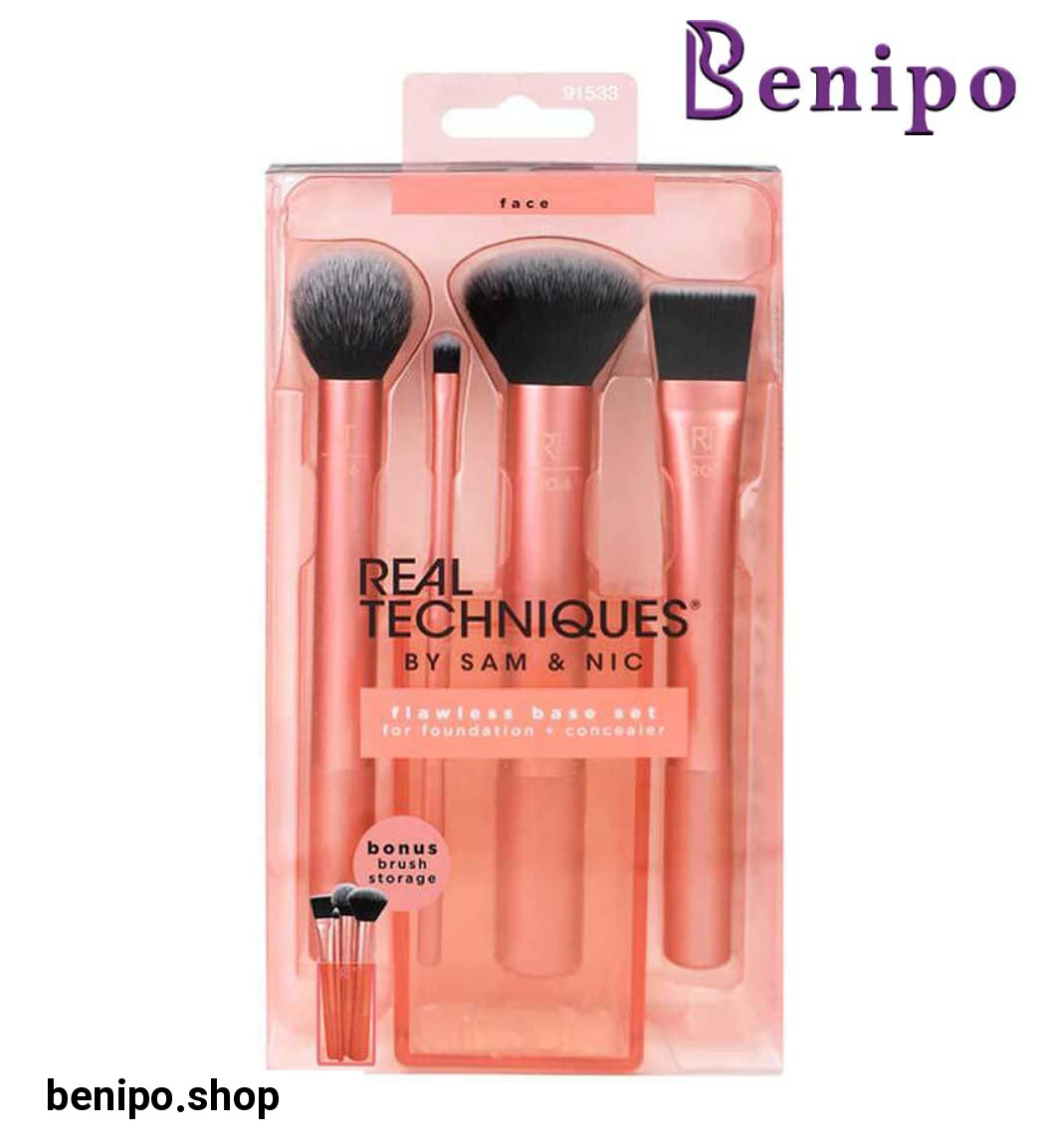 ست براش Flawless مناسب آرایش صورت بسته 4 عددی