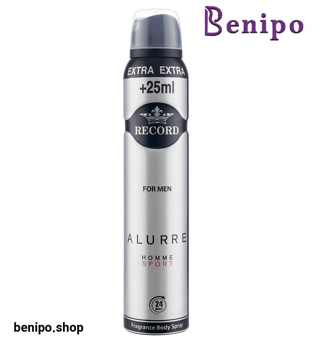 اسپری دئودورانت مردانه Alurre Homme Sport حجم 225میل