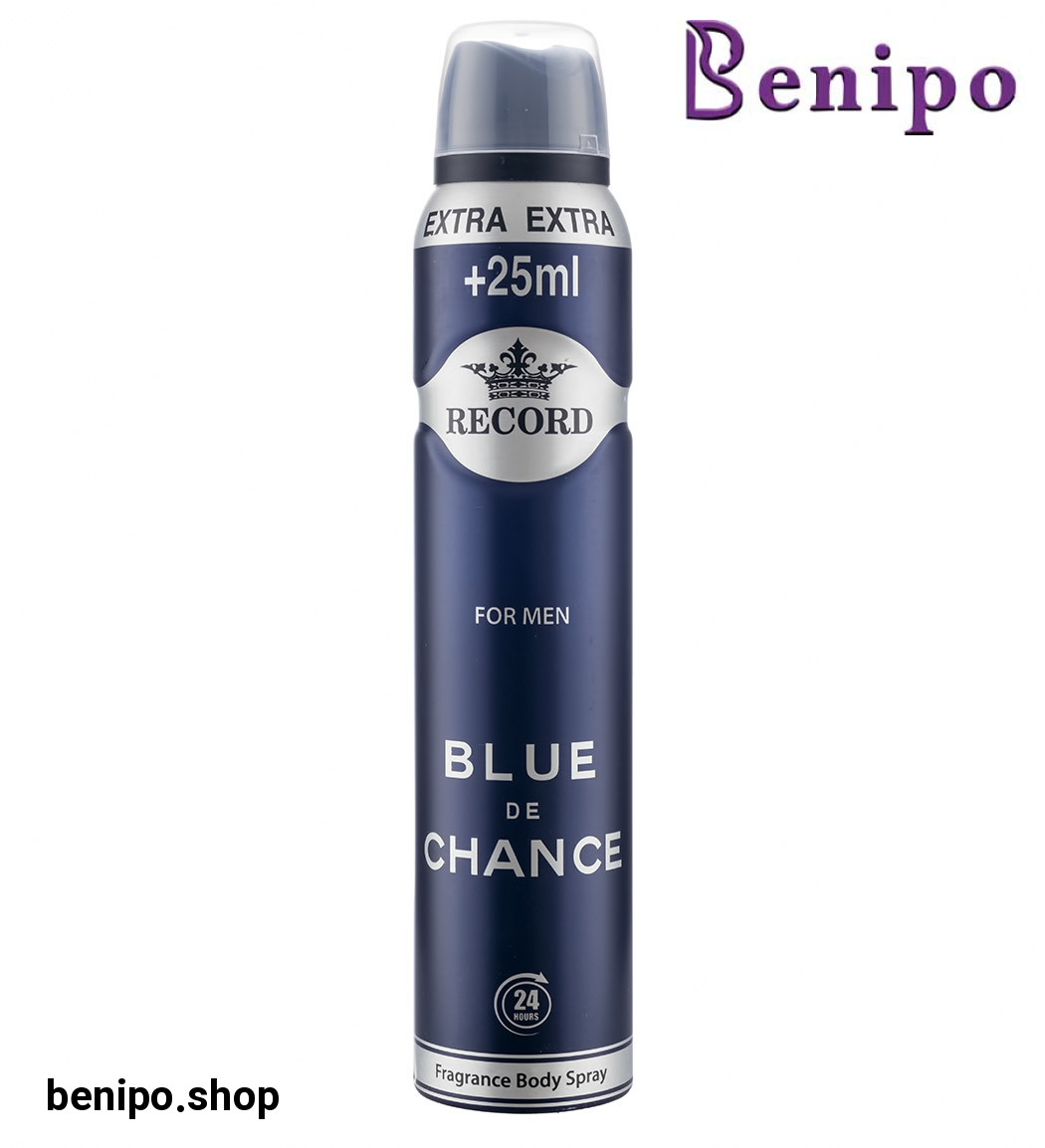 اسپری دئودورانت مردانه Blue De Chance حجم 225میل