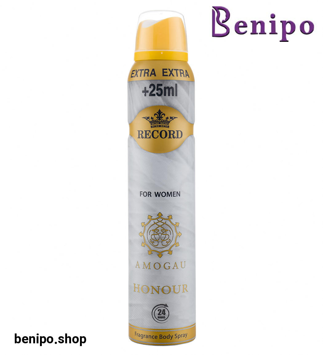 اسپری بدن زنانه مدل Amogau Honour حجم 225میل