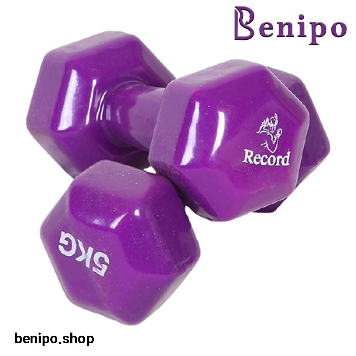 دمبل مدل Record04 وزن 5 کیلو گرم بسته 2 عددی