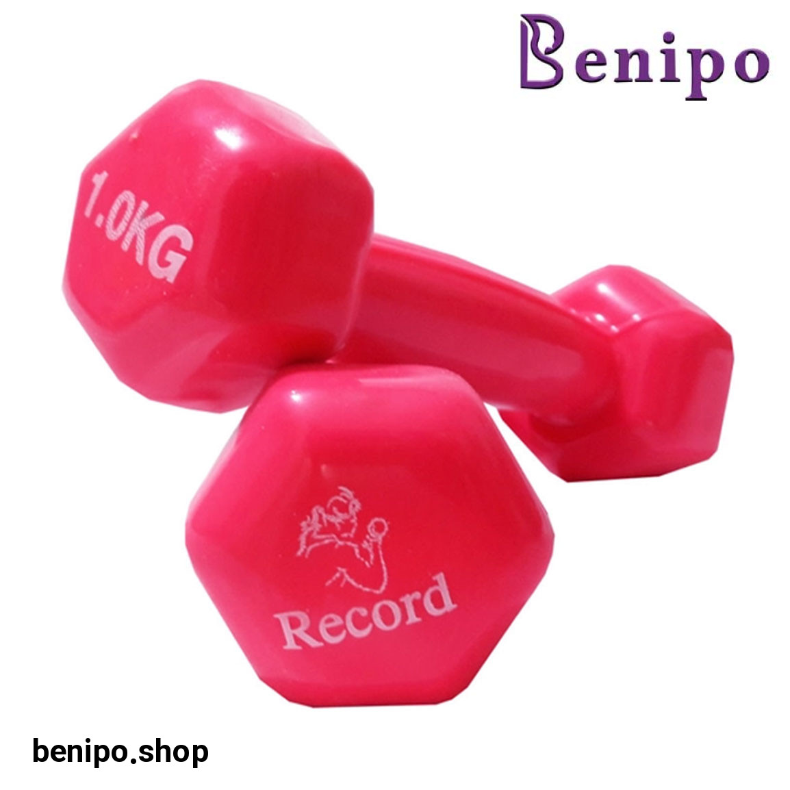 دمبل مدل Record05 وزن 1 کیلو گرم بسته 2 عددی