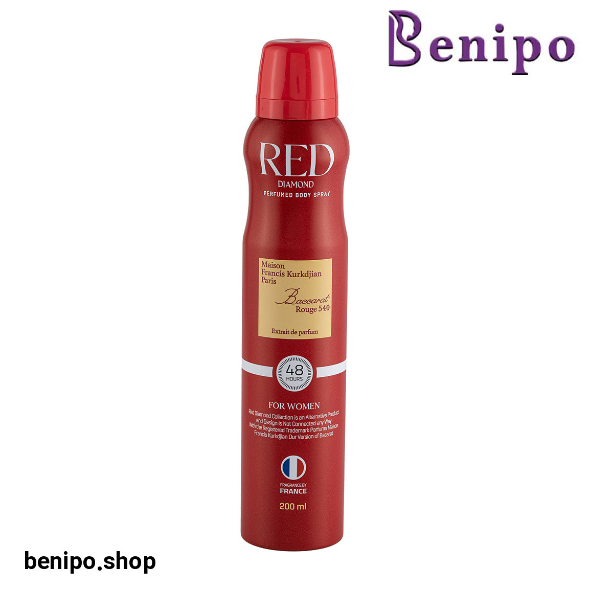 اسپری خوشبو کننده بدن زنانه مدل Baccarat Rouge حجم 200 میلی لیتر