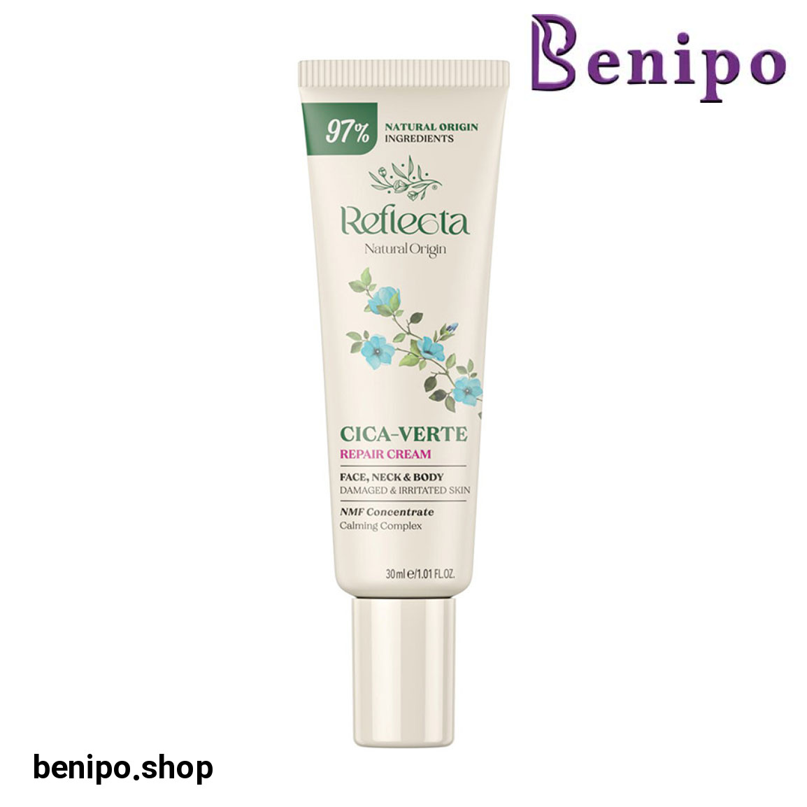 کرم التیام بخش پوست صورت، گردن و بدن حجم 30 میلی لیتر