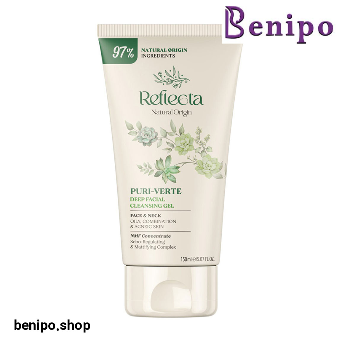 ژل شستشو صورت و گردن مناسب پوست چرب، مختلط و دارای آکنه حجم 150 میلی لیتر