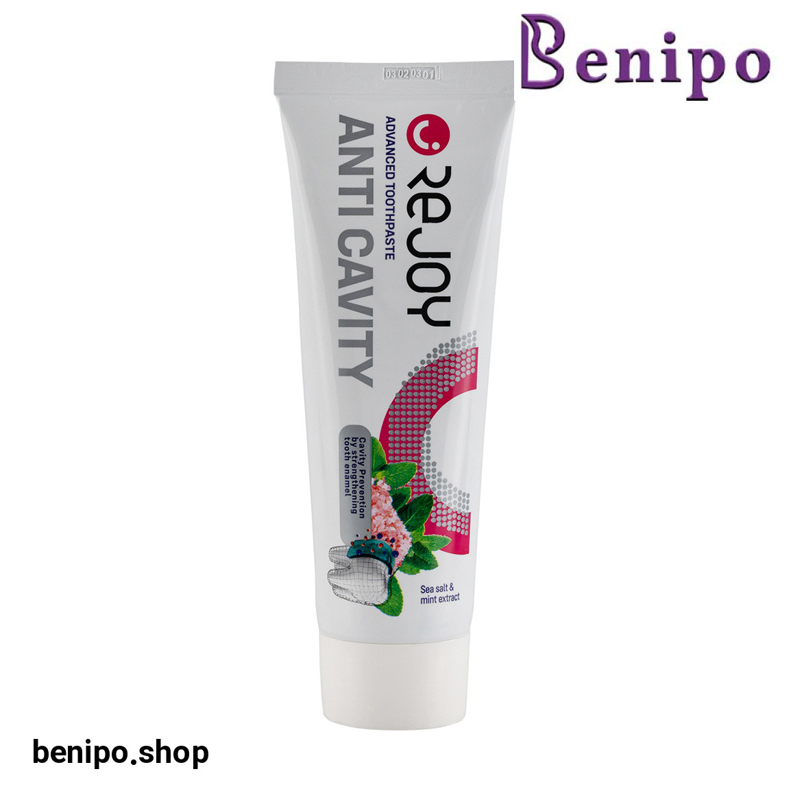 خمیر دندان ضد جرم و پلاک حاوی نمک دریا و عصاره نعنا حجم 100 گرم