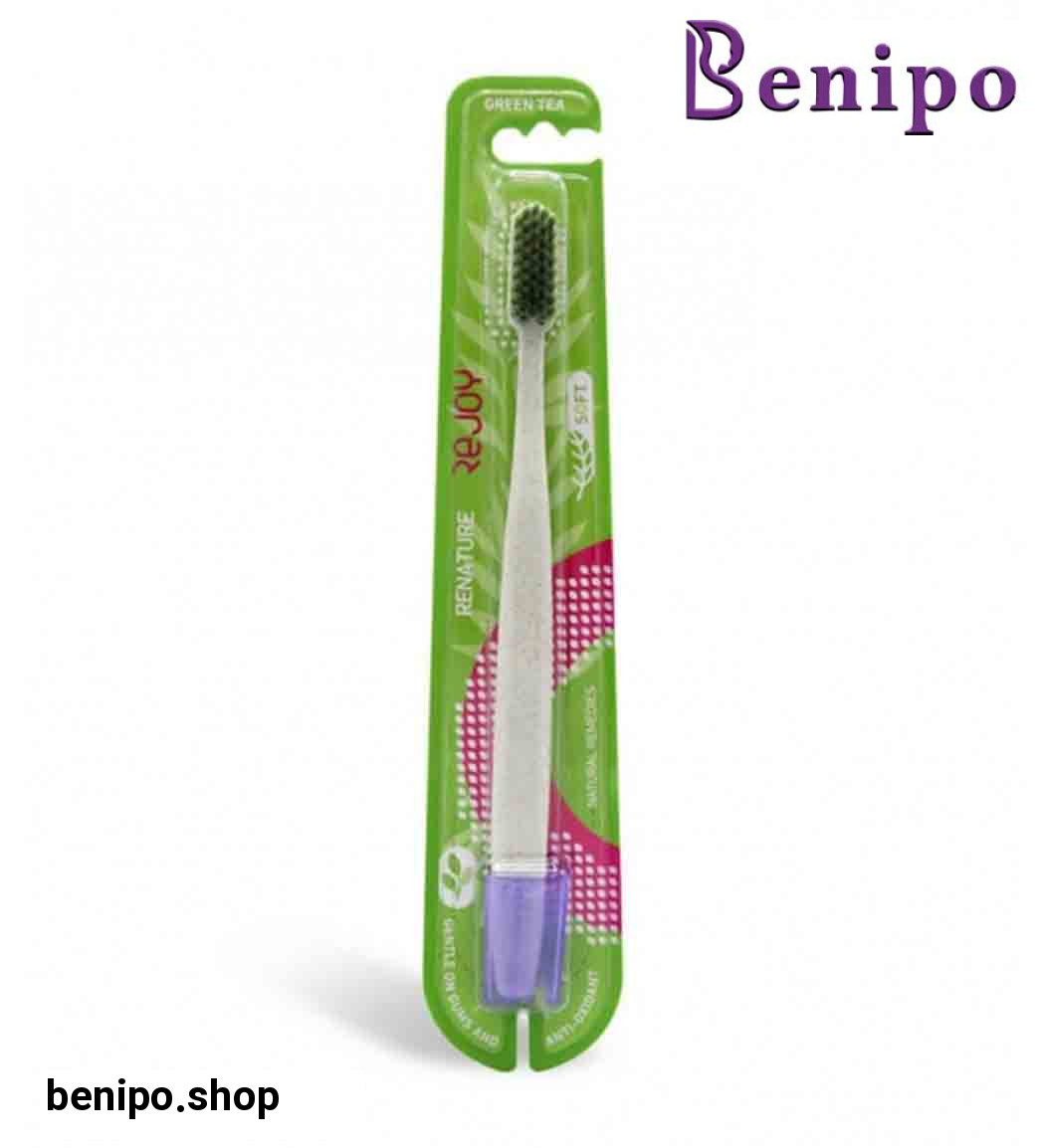 مسواک مدل Renature حاوی چای سبز با برس متوسط