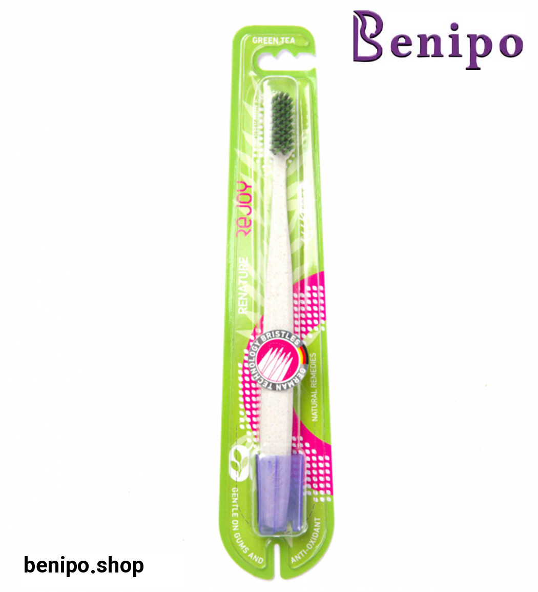 مسواک مدل Renature حاوی چای سبز با برس نرم