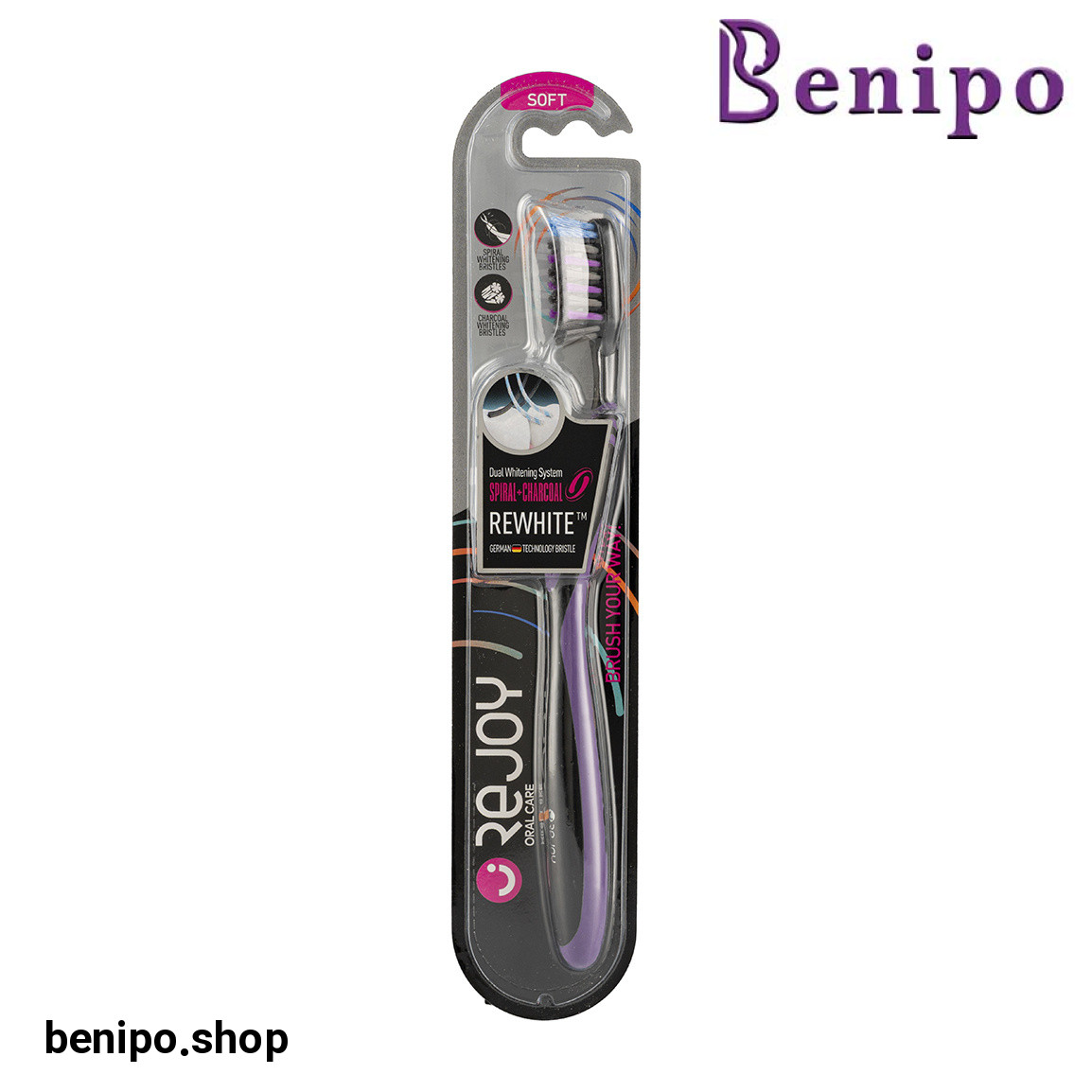 مسواک مدل REWHITE با برس نرم