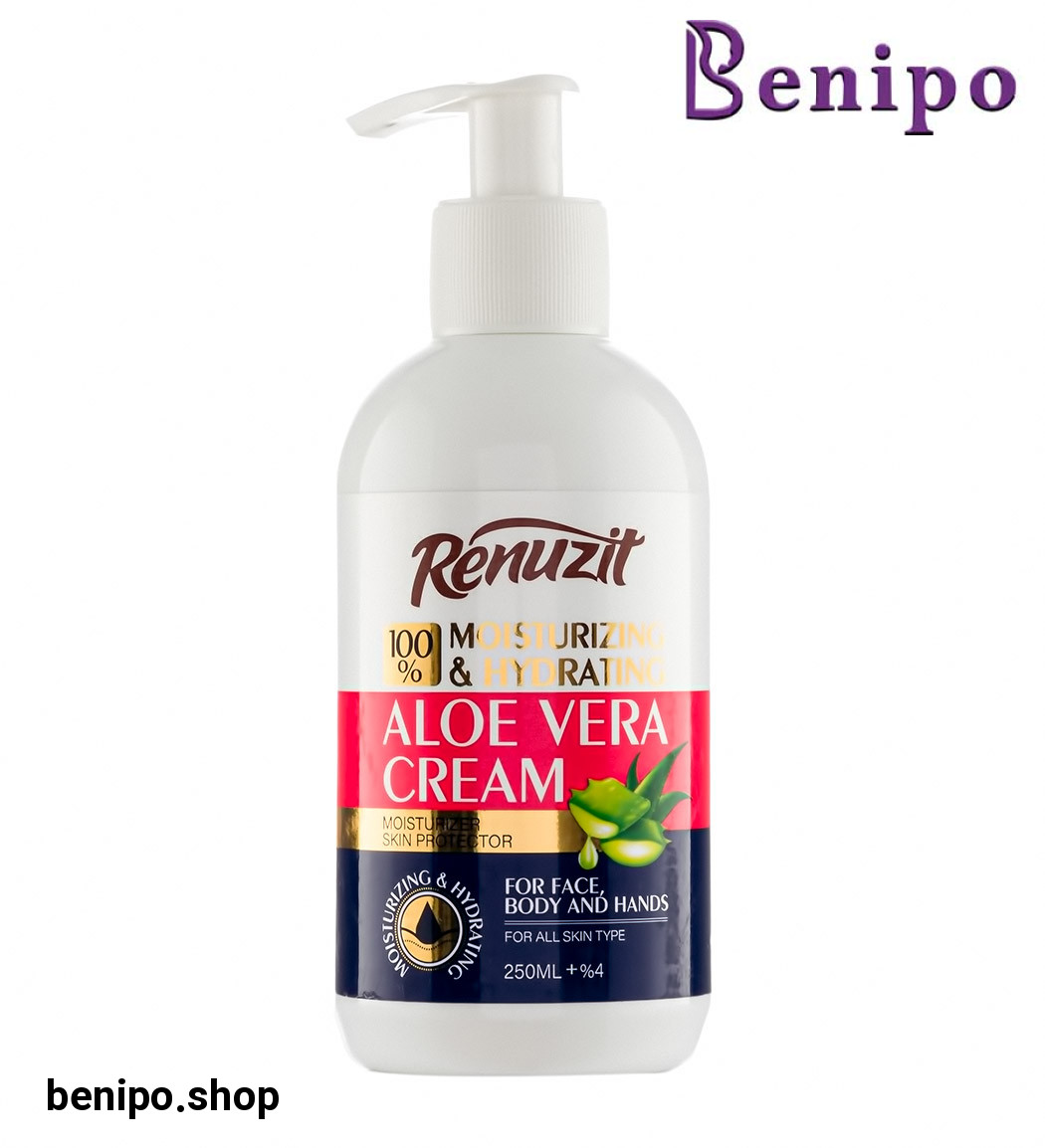 کرم آبرسان و مرطوب کننده پمپی حاوی عصاره آلوئه ورا 250میل