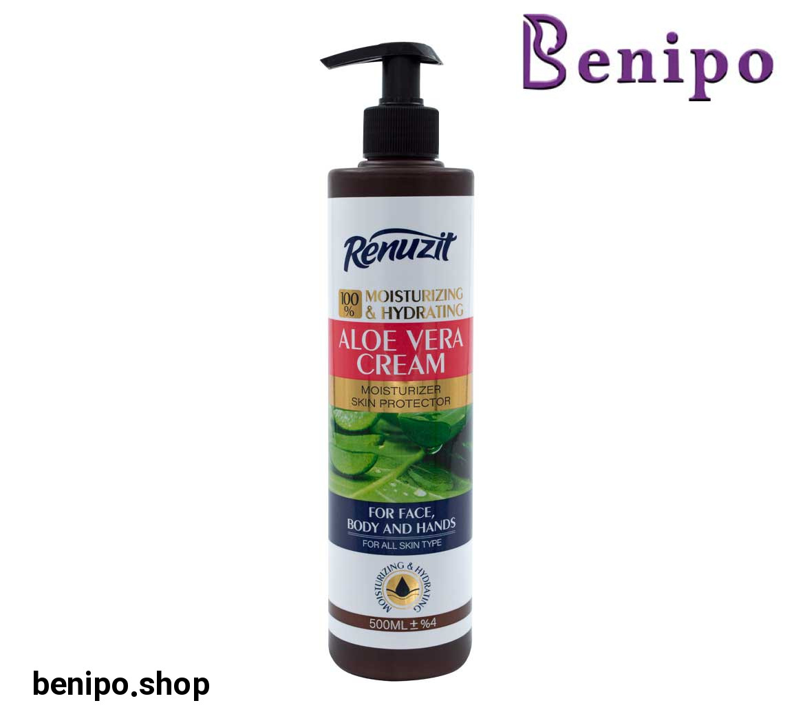 کرم آبرسان و مرطوب کننده پمپی حاوی عصاره آلوئه ورا 500میل