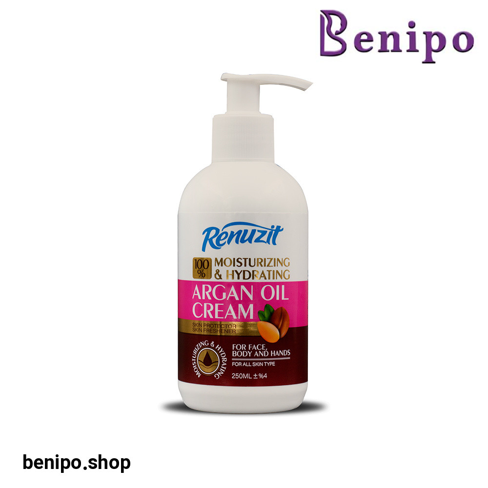 کرم آبرسان و مرطوب کننده پمپی حاوی روغن آرگان 250میل