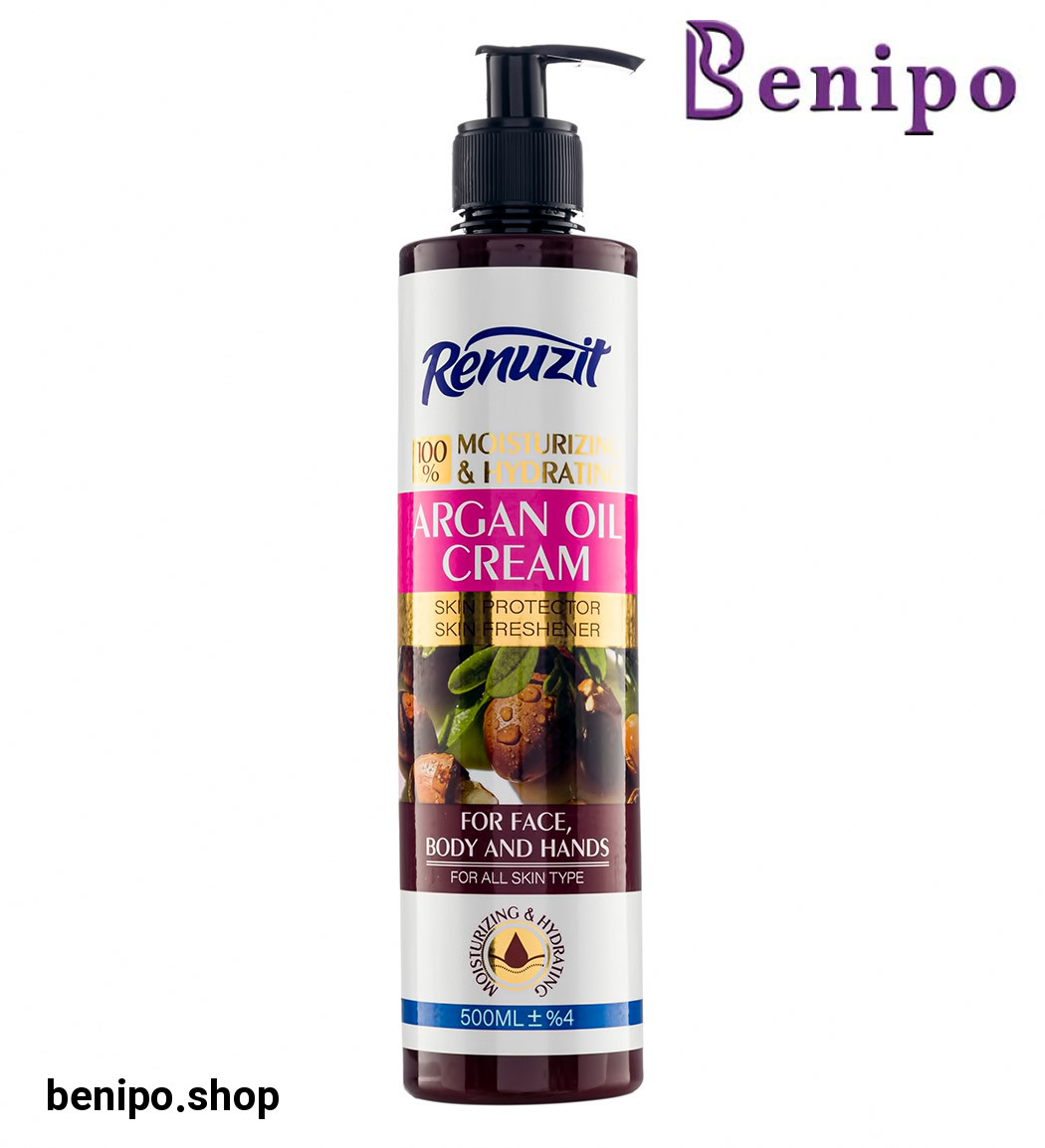 کرم آبرسان و مرطوب کننده پمپی حاوی روغن آرگان 500میل