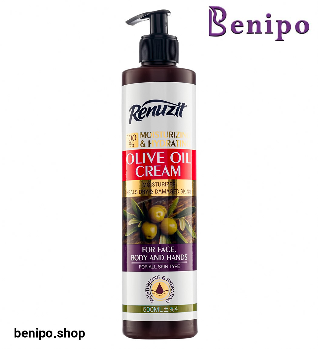 کرم آبرسان و مرطوب کننده پمپی حاوی روغن زیتون 500میل
