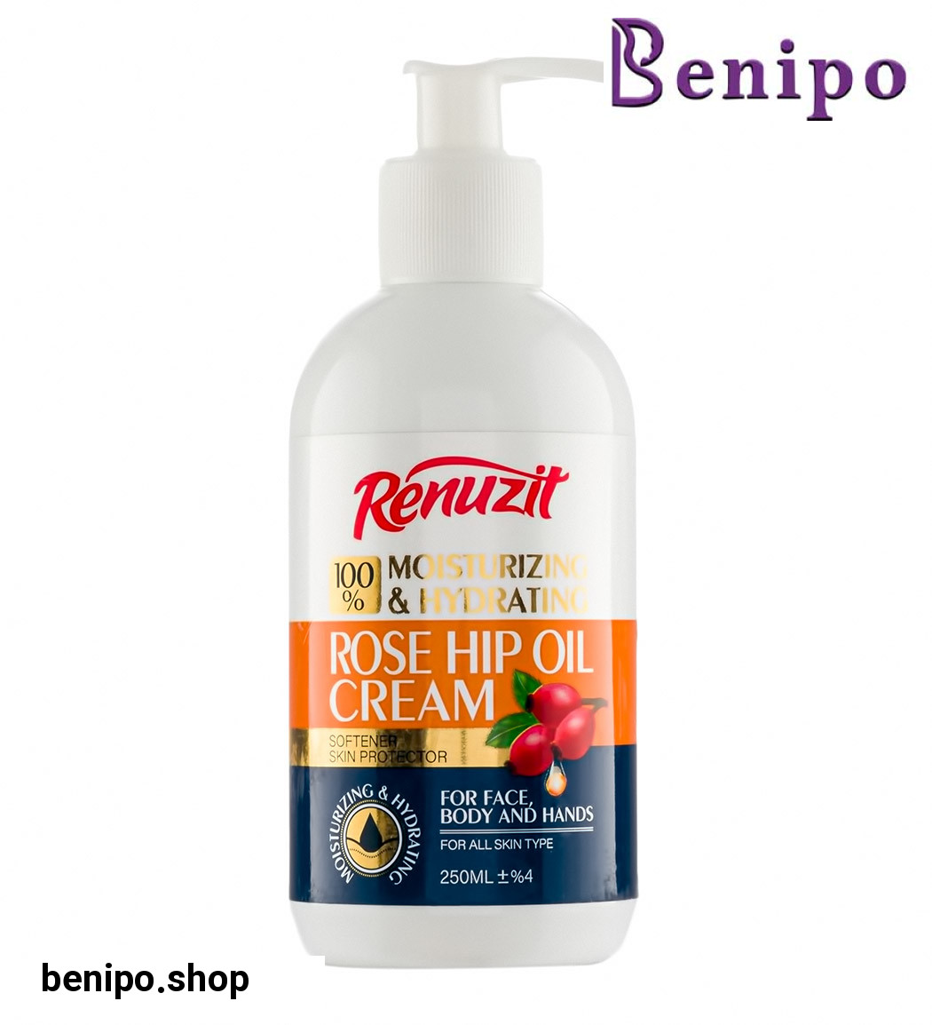 کرم آبرسان و مرطوب کننده پمپی حاوی روغن رزهیپ 250میل