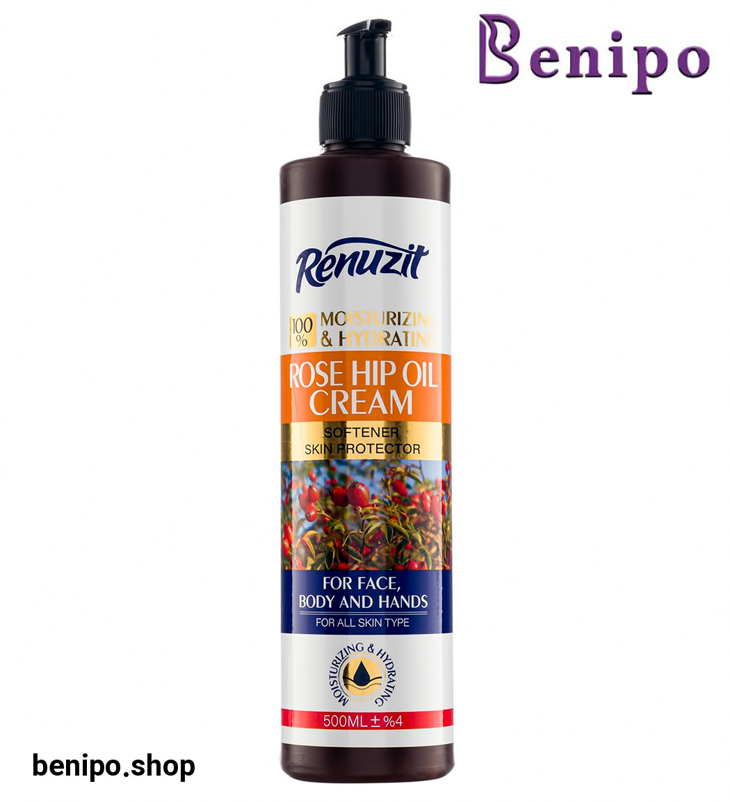 کرم آبرسان و مرطوب کننده پمپی حاوی روغن رزهیپ 500میل