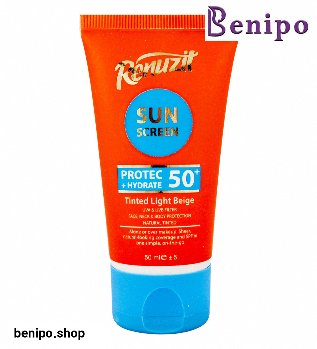 کرم ضد آفتاب SPF50 رنگی بژ روشن 50میل