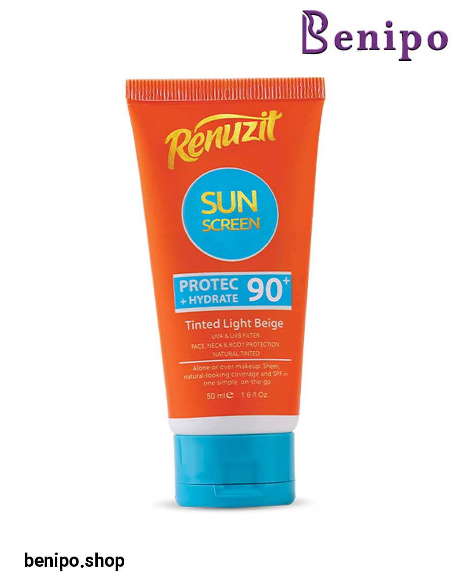 کرم ضد آفتاب SPF90 رنگی بژ روشن 50میل