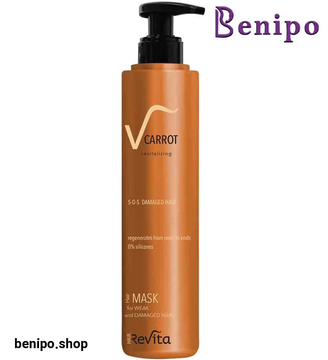 ماسک مو هویج مناسب موهای ضعیف و آسیب دیده 250میل